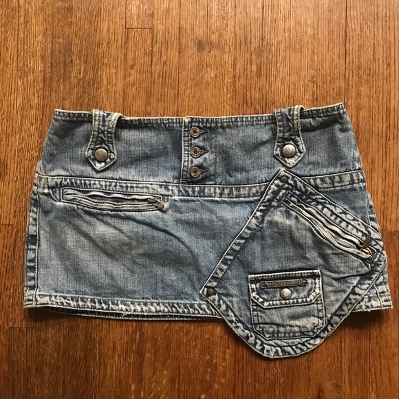 diesel denim mini skirt